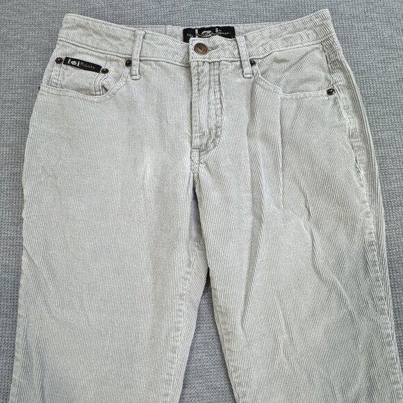 Lei Jeans Womens Size 1 Tan Corduroy Flare Bootcut Leg Mid Rise 100% Cotton Y2K - Picture 3 of 13